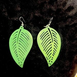 3 For $20! Green Leaf Earrings